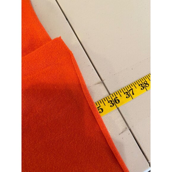 West End Girls Orange Open-Front Cardigan Midi 35" Long With Pockets Small - Picture 7 of 12